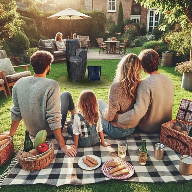 Zahradní solární fontána BestBerg SF-17